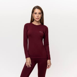 Blusa Térmica Feminina Segunda Pele - 2020 Bordô