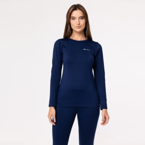 Blusa Térmica Feminina Segunda Pele - Azul Marinho