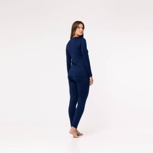Blusa Térmica Feminina Segunda Pele - Azul Marinho