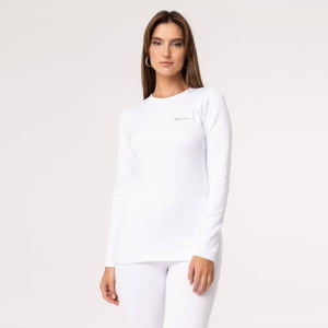 Blusa Térmica Feminina Segunda Pele - Branca