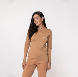 Blusa Térmica Feminina Segunda Pele - 2020 Camel