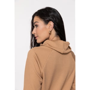 Blusa Térmica Feminina Canelada Gola Alta - 3221 Camel