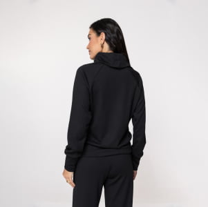 Blusa Térmica Feminina Canelada Gola Alta - 3221 Preto