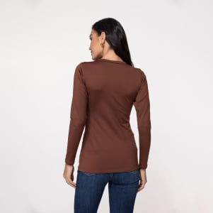 Blusa Térmica Feminina Segunda Pele - 2020 Conhaque
