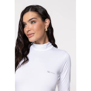 Blusa Térmica Feminina Segunda Pele Gola Alta - 2033 Branca