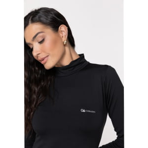 Blusa Térmica Feminina Segunda Pele Gola Alta - 2033 Preta