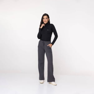 Blusa Térmica Feminina Segunda Pele Gola Alta - 2033 Preta
