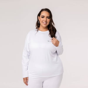 Blusa Térmica Feminina Segunda Pele Plus Size - 2020E Branca
