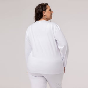Blusa Térmica Feminina Segunda Pele Plus Size - 2020E Branca
