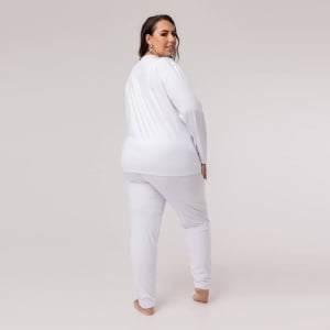 Blusa Térmica Feminina Segunda Pele Plus Size - 2020E Branca