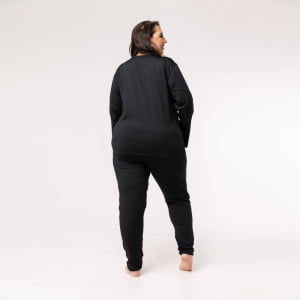 Blusa Térmica Feminina Segunda Pele Plus Size - 2020E Preta