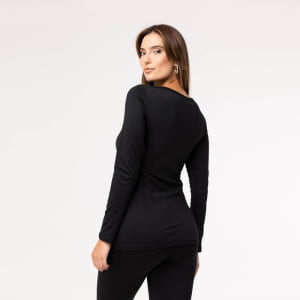 Blusa Térmica Feminina Segunda Pele - Preta