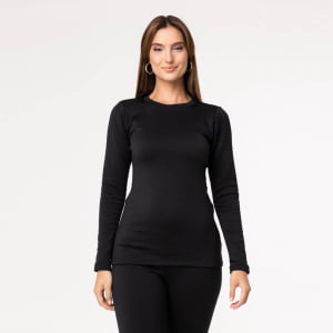 Blusa Térmica Feminina Segunda Pele - Preta Blusa Térmica Feminina Segunda Pele - Preta