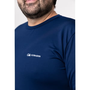 Blusa Térmica Masculina Segunda Pele Plus Size - 2020E Azul Marinho