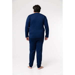 Blusa Térmica Masculina Segunda Pele Plus Size - 2020E Azul Marinho
