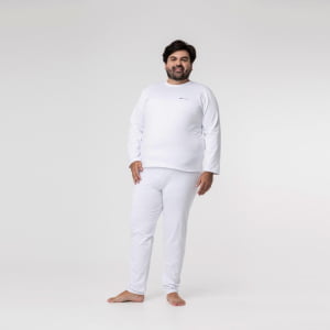 Blusa Térmica Masculina Segunda Pele Plus Size - 2020E Branca