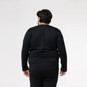 Blusa Térmica Masculina Segunda Pele Plus Size - 2020E Preto