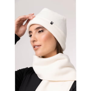 Cachecol Térmico Microfleece Feminino Off White