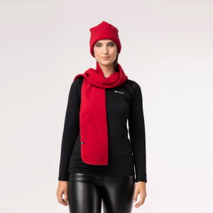 Cachecol Térmico Microfleece Feminino Vermelho