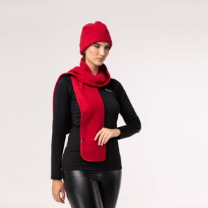 Cachecol Térmico Microfleece Feminino Vermelho