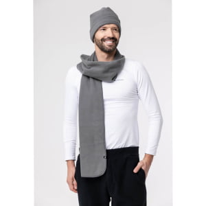 Cachecol Térmico Microfleece Masculino Chumbo