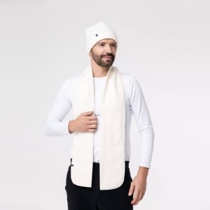 Cachecol Térmico Microfleece Masculino Off White