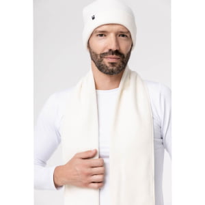 Cachecol Térmico Microfleece Masculino Off White