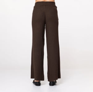 Calça Feminina em Tricô Soft - 25471 Chocolate
