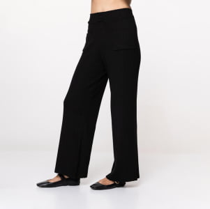 Calça Feminina em Tricô Soft - 25471 Preto
