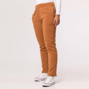 Calça Fleece Térmica Feminina Forrada em Lã - 899 Camel