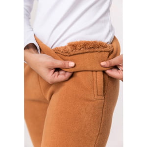 Calça Fleece Térmica Feminina Forrada em Lã - 899 Camel