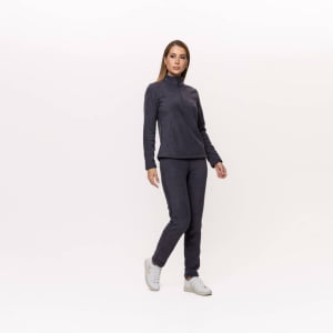 Calça Fleece Térmica Feminina Forrada em Lã - 899 Chumbo