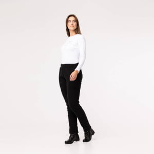 Calça Fleece Térmica Feminina Forrada em Lã - 899 Preto