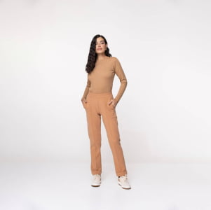 Calça Malha Comfy Feminina - 3229 Camel
