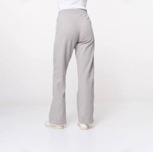 Calça Pantalona Malha Comfy Feminina - 3230 Cinza