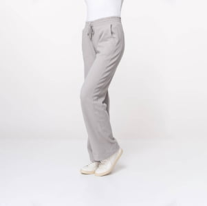 Calça Pantalona Malha Comfy Feminina - 3230 Cinza