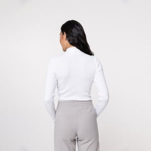 Calça Pantalona Malha Comfy Feminina - 3230 Cinza