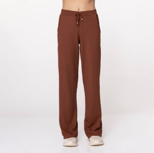 Calça Pantalona Térmica Feminina Canelada - 3231 Conhaque