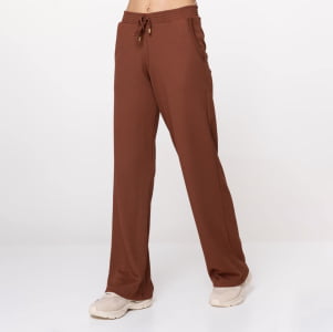 Calça Pantalona Térmica Feminina Canelada - 3231 Conhaque