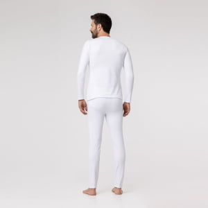 Calça Térmica Masculina Segunda Pele - Branca