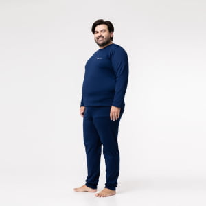 Calça Térmica Masculina Segunda Pele Plus Size - 898E Azul Marinho