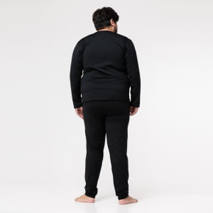 Calça Térmica Masculina Segunda Pele Plus Size - 898E Preto