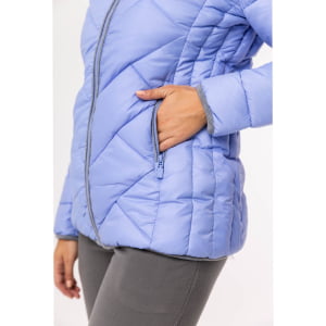 Casaco Feminino Puffer Spesso Riscaldare Com Capuz Removível - 157 Riverside