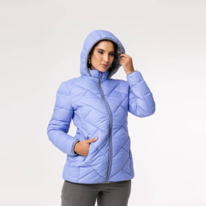 Casaco Feminino Puffer Spesso Riscaldare Com Capuz Removível - 157 Riverside