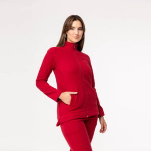 Jaqueta Fleece Térmica Feminina - 3131 Vermelho