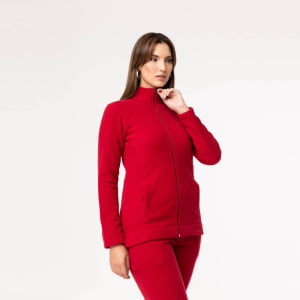 Jaqueta Fleece Térmica Feminina - 3131 Vermelho