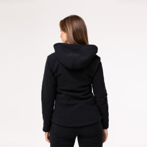 Jaqueta Fleece Térmica Feminina Com Capuz - 3139 Preto 