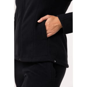 Jaqueta Fleece Térmica Feminina Com Capuz - 3139 Preto 