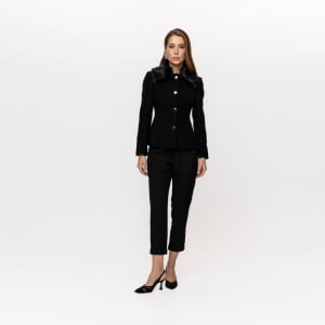 Casaco Térmico Feminino Spesso Bergamo em Velour - 4018 Preto