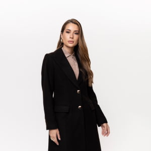 Casaco Térmico Feminino Spesso Padova em Lã Premium Italiana - 5180 Marrom Escuro